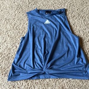 Dark blue adidas tank top